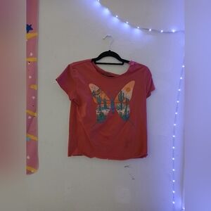 Fifth Sun Coral Butterfly Kids Tee